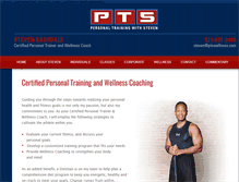 Tablet Screenshot of personaltrainingwithsteven.com